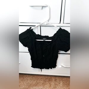 Ambiance Women’s Off Shoulder Cropped Top